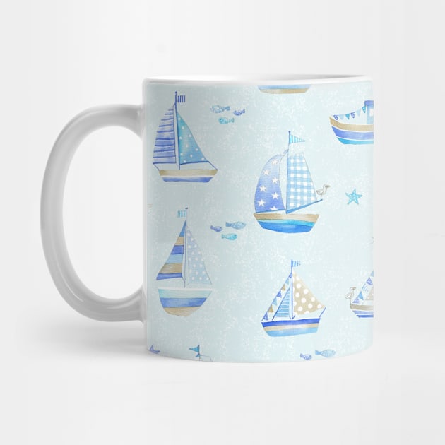 Sailing boats by Cressida Carr